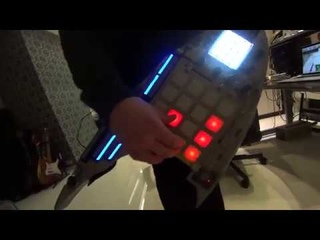 Playing my new Tune on my EDM guitar, part 1